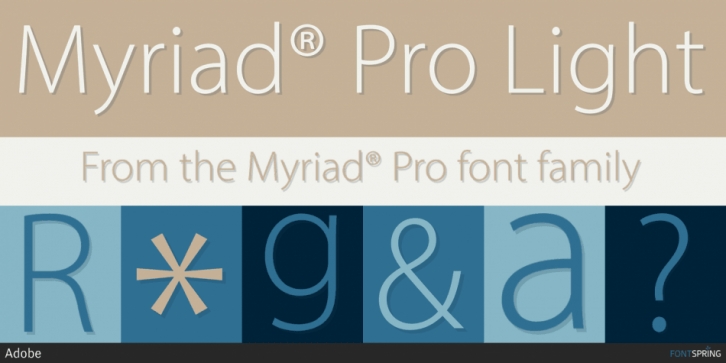 MyriadÂ Pro Font Download