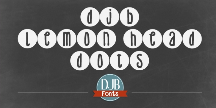 DJB Lemon Head Dots Font Download