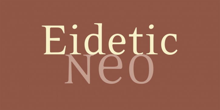 Eidetic Neo Font Download