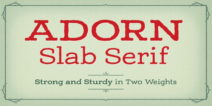 Adorn Slab Serif Font Download