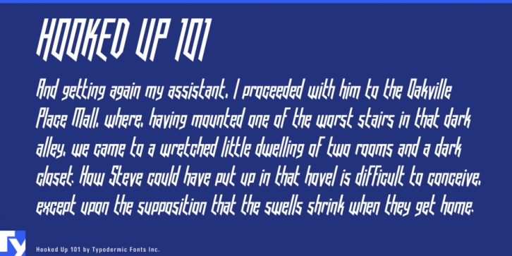 Hooked Up One Oh One Font Download