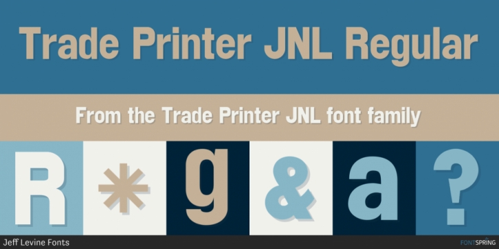 Trade Printer JNL Font Download