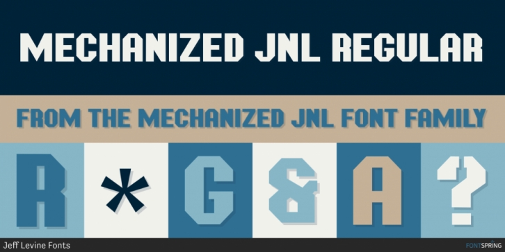 Mechanized JNL Font Download