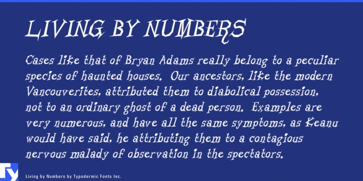 Living by Numbers Font Download