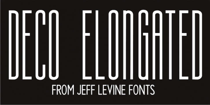 Deco Elongated JNL Font Download