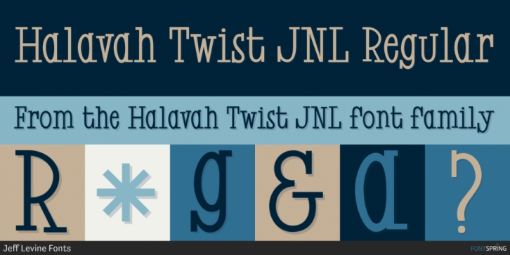 Halavah Twist JNL Font Download