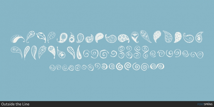 Paisley and Swirl Doodles Font Download