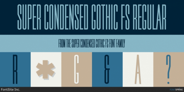 Super Condensed Gothic FS Font Download