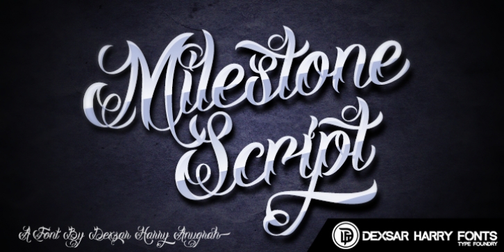 DHF Milestone Script Font Download