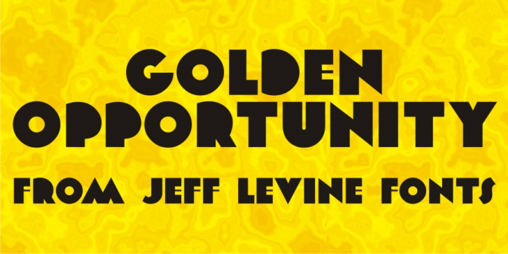 Golden Opportunity JNL Font Download