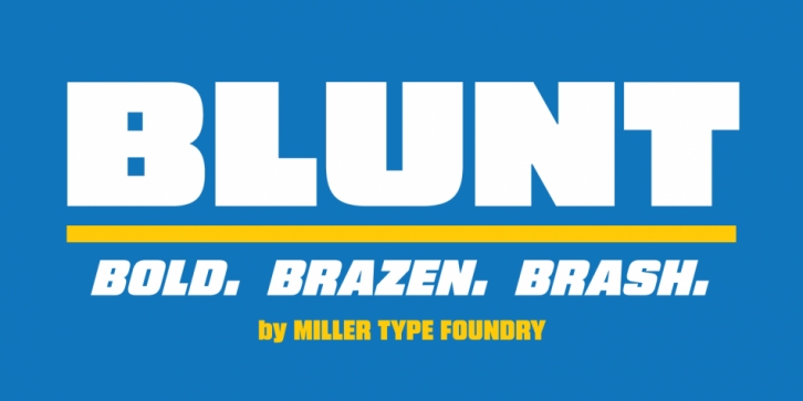 Blunt Font Download