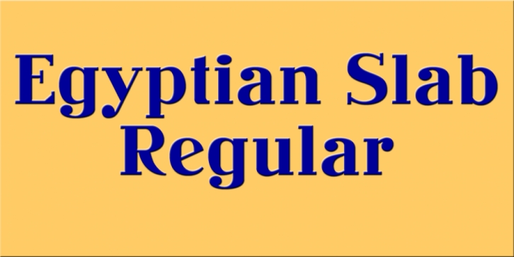 Egyptian Slab Font Download