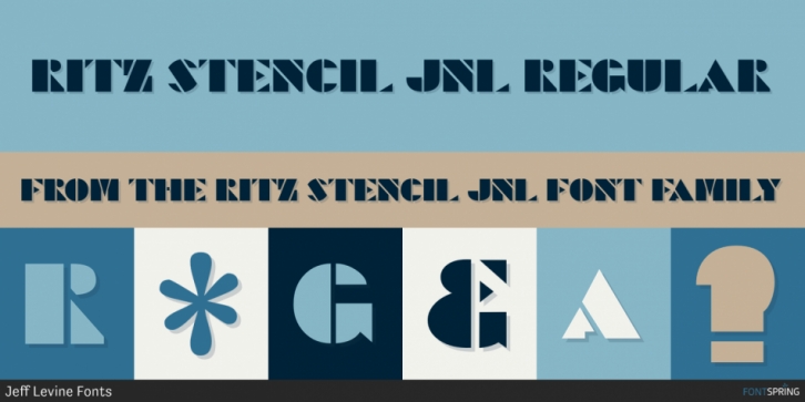 Ritz Stencil JNL Font Download