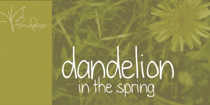 Dandelion In The Spring Font Download
