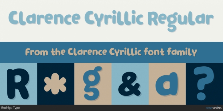 Clarence Cyrillic Font Download