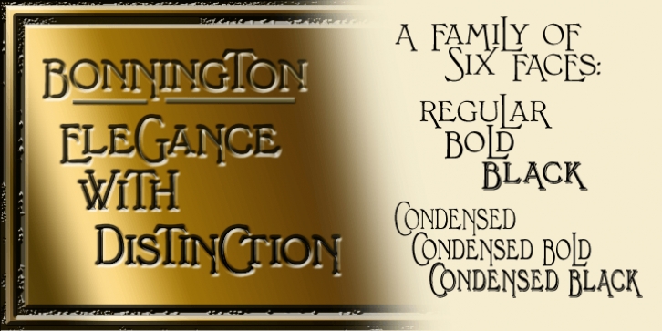 Bonnington Black Font Download