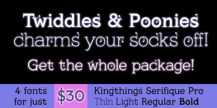 Kingthings Serifique Pro Font Download