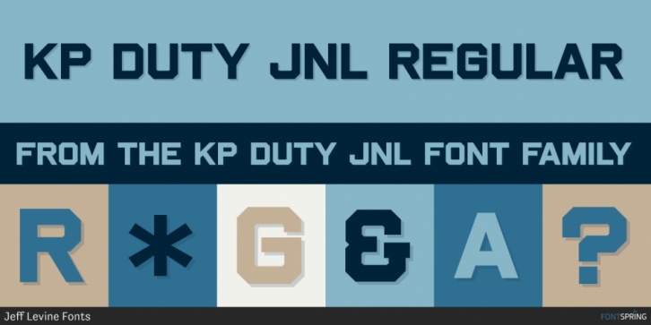 KP Duty JNL Font Download