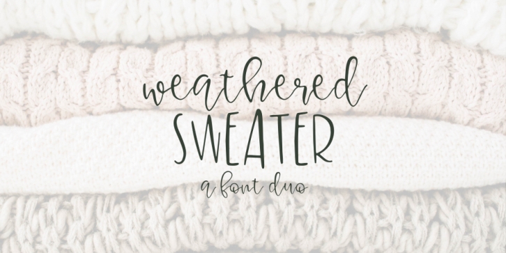 Weathered Sweater Font Download