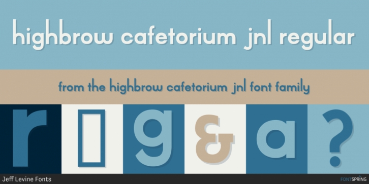 Highbrow Cafetorium JNL Font Download