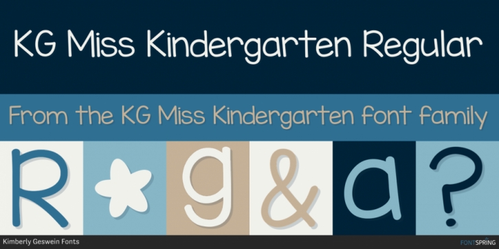 KG Miss Kindergarten Font Download