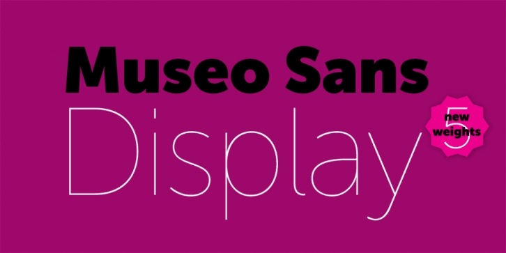 Museo Sans Display Font Download