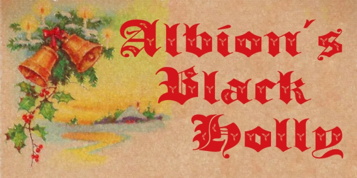 Albion's Black Holly Font Download