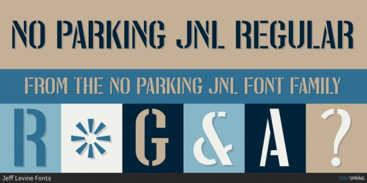 No Parking JNL Font Download