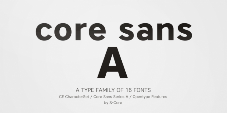 Core Sans A Font Download