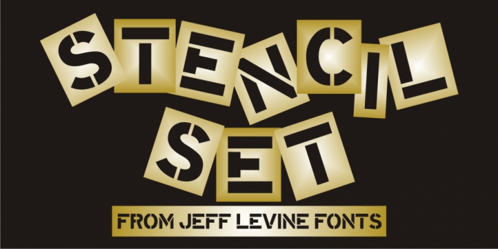 Stencil Set JNL Font Download
