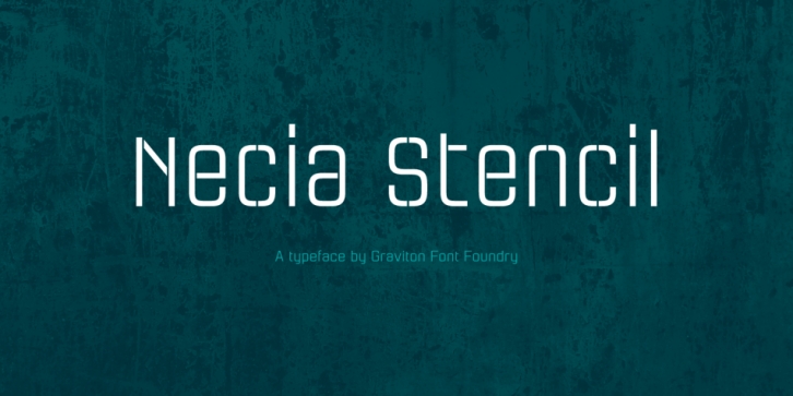 Necia Stencil Font Download