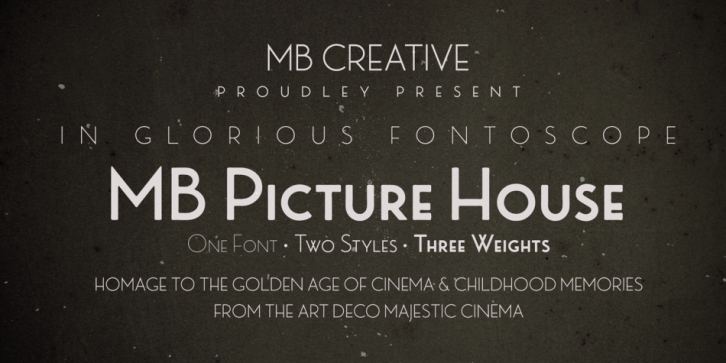 MB Picture House Font Download