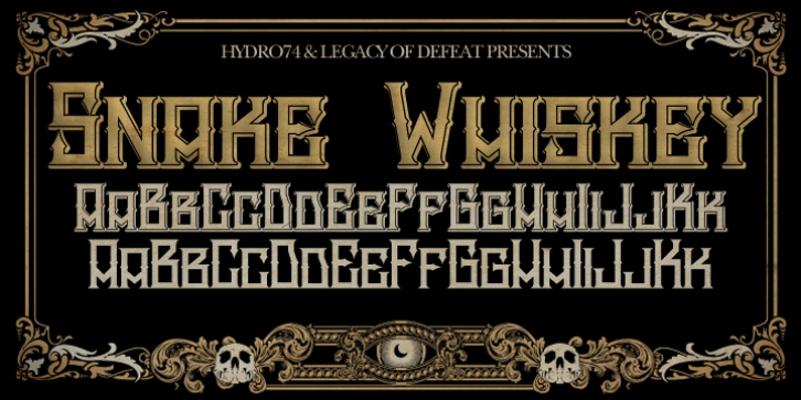 H74 Snake Whiskey Font Download