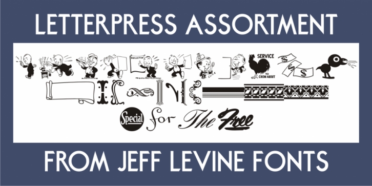 Letterpress Assortment JNL Font Download