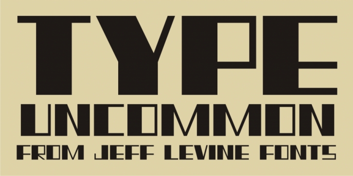 Type Uncommon JNL Font Download
