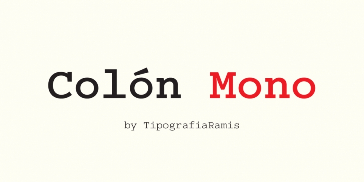 Colón Mono Font Download