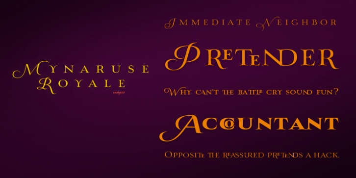 Mynaruse Royale Font Download
