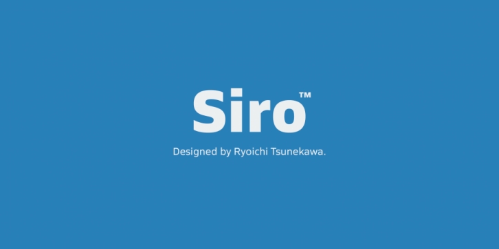 Siro Font Download