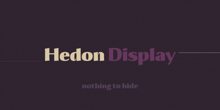 Hedon Display Font Download