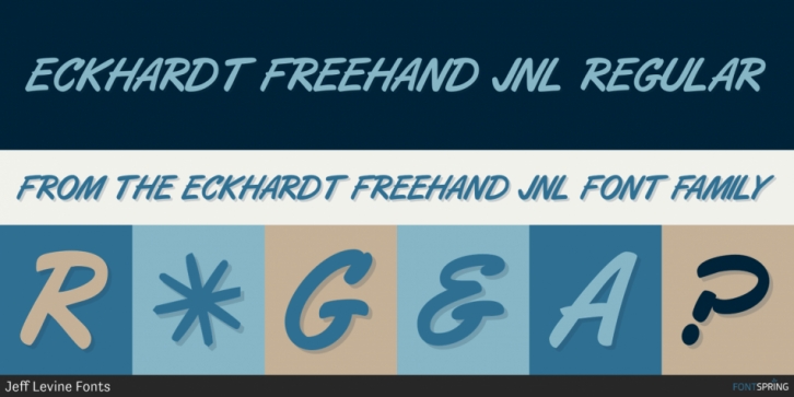 Eckhardt Freehand JNL Font Download
