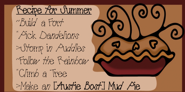 Austie Bost Mud Pies Font Download