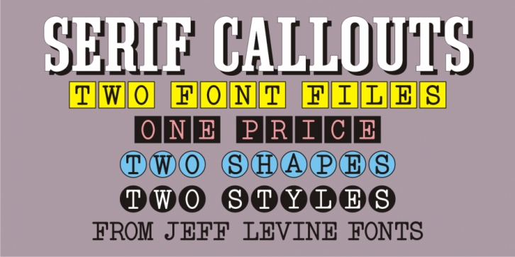 Serif Callouts JNL Font Download