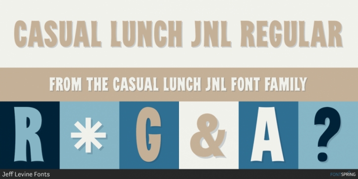 Casual Lunch JNL Font Download