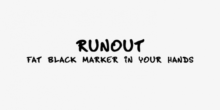 Runout Font Download