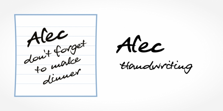 Alec Handwriting Font Download