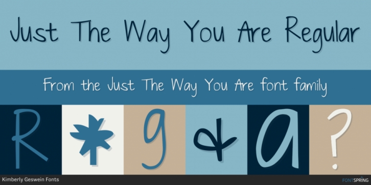 Just The Way You Are Font Download