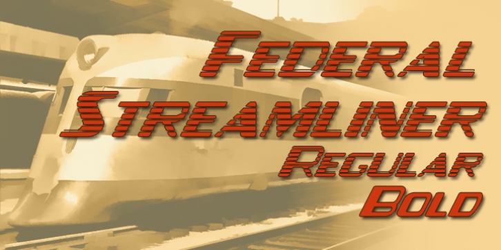 Federal Streamliner Font Download