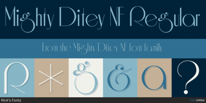 Mighty Ditey NF Font Download