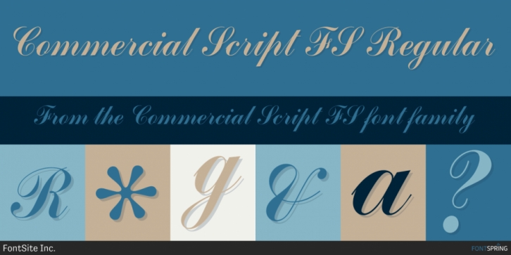 Commercial Script FS Font Download