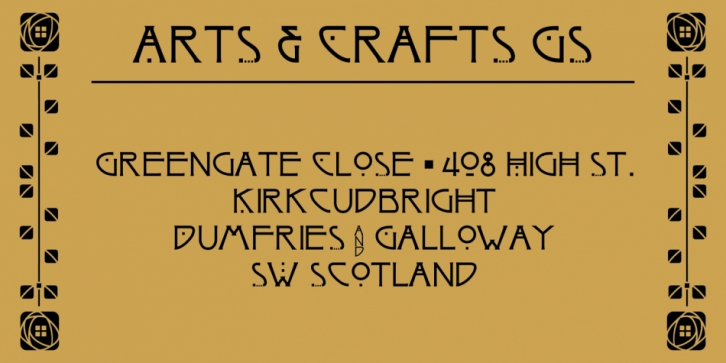 Arts and Crafts-GS Font Download
